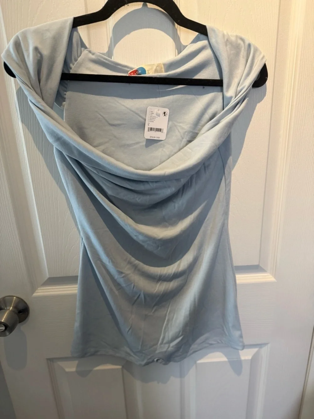 NEW WITH TAGS! FREE PEOPLE BEACH Marren Size SMALL Shorts Romper PALE BLUE
